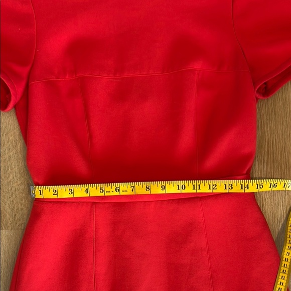 BCBGMaxAzria Red and Khaki A-Line Mini Dress - Picture 11 of 11